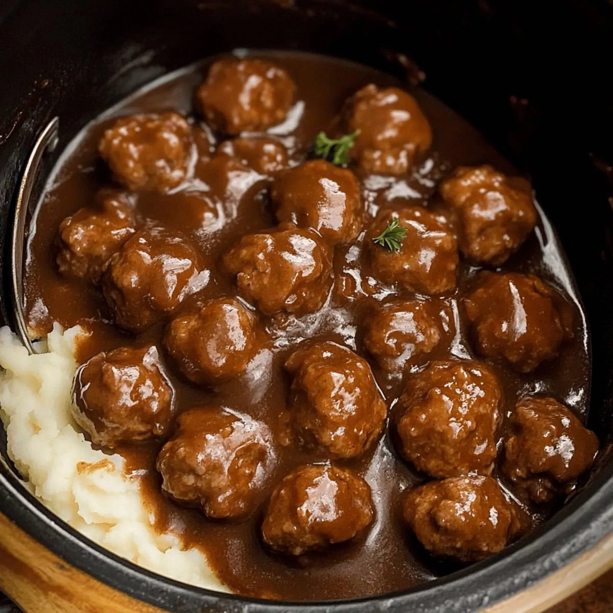 Savory Slow Cooker Salisbury Steak Meatballs for Comfort Food Joy