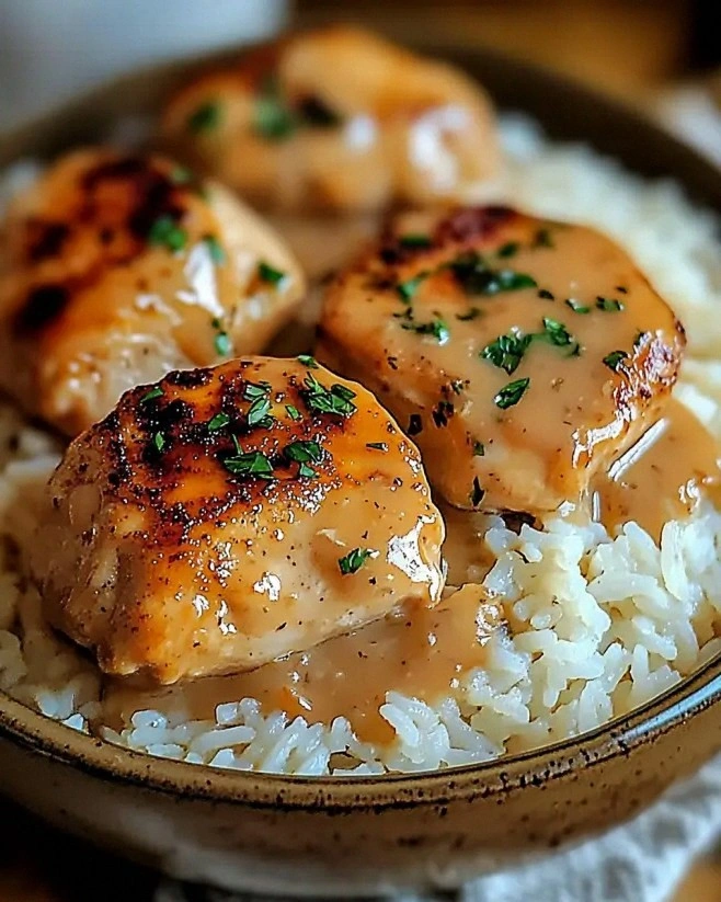Savory Smothered Chicken and Rice: A Comforting Delight