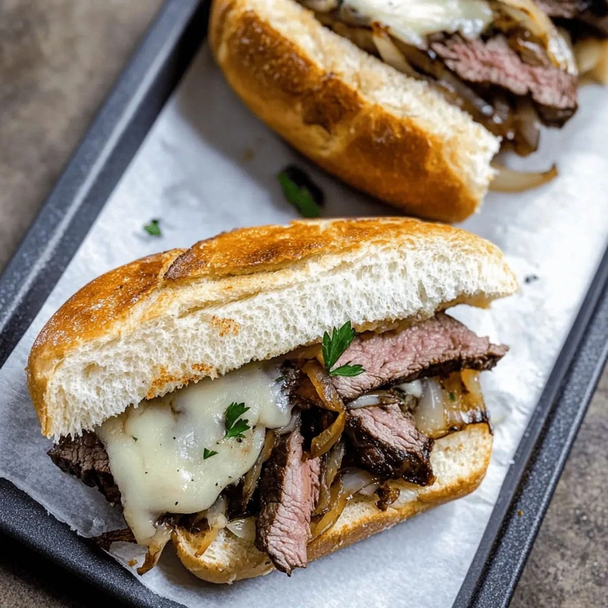 Savory Steak Sandwich with Herb Butter in 30 Minutes