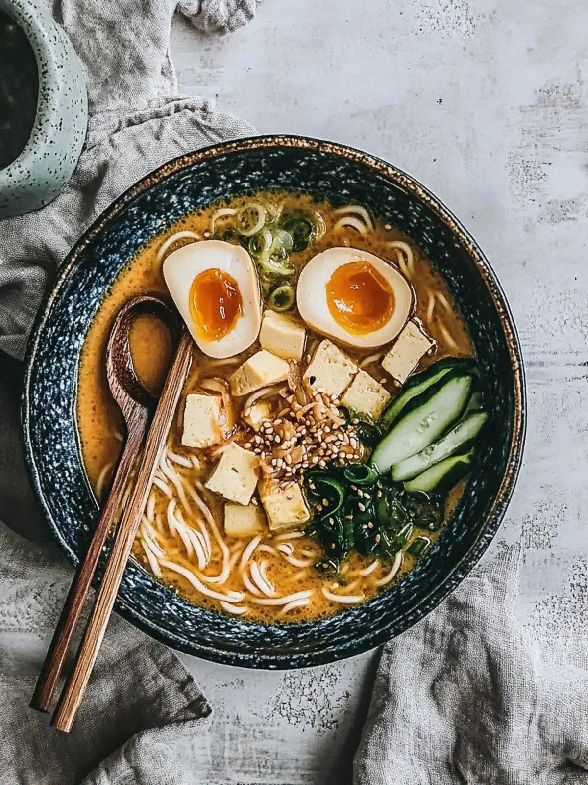 Savory Tofu Miso Ramen for Coz
