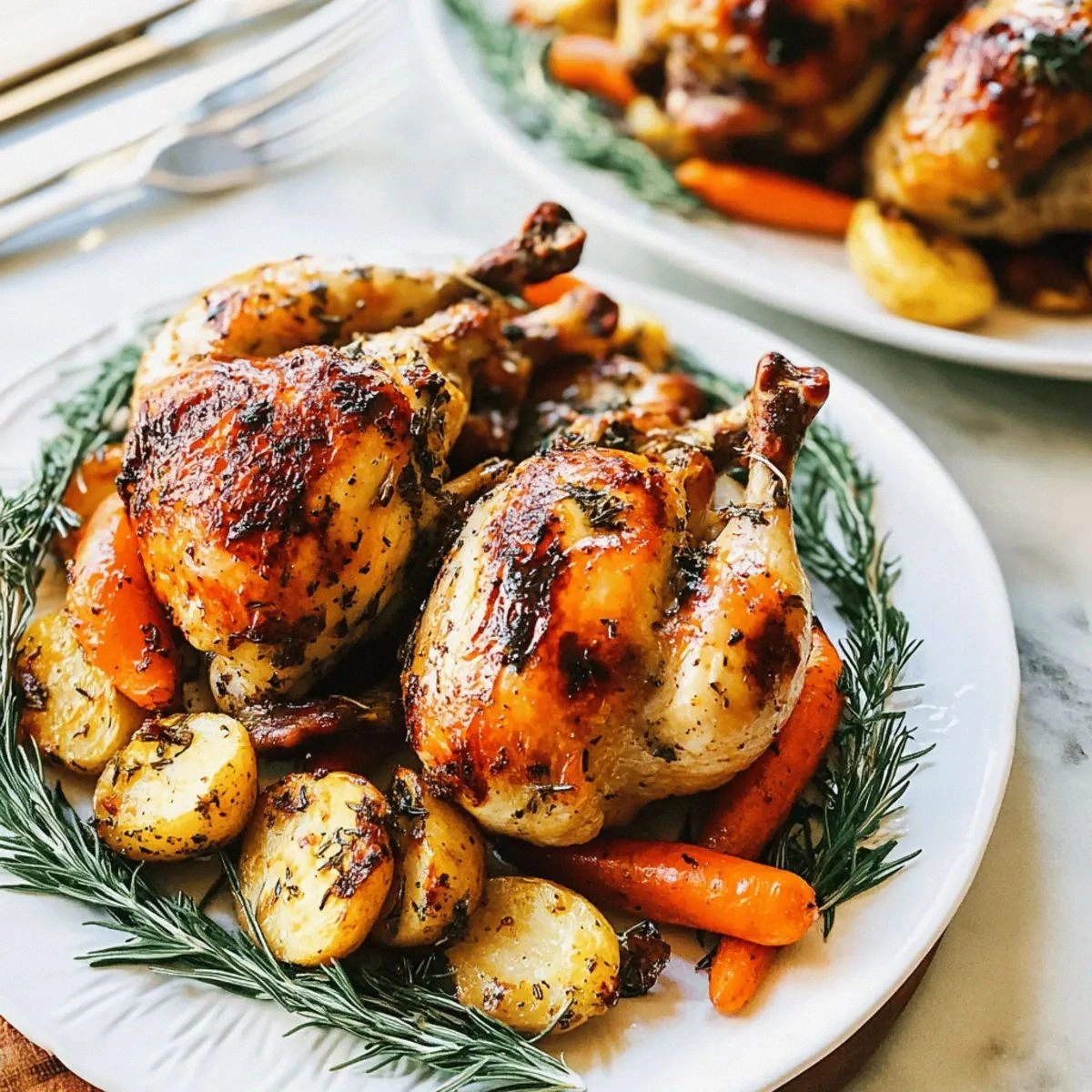 Savory Truffle Herb Butter Cornish Hens for Your Holiday Feast