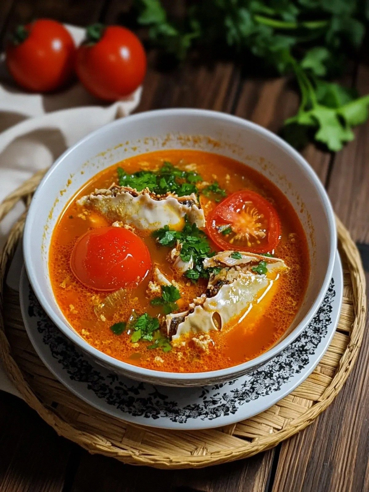 Savory Vietnamese Tomato Crab 