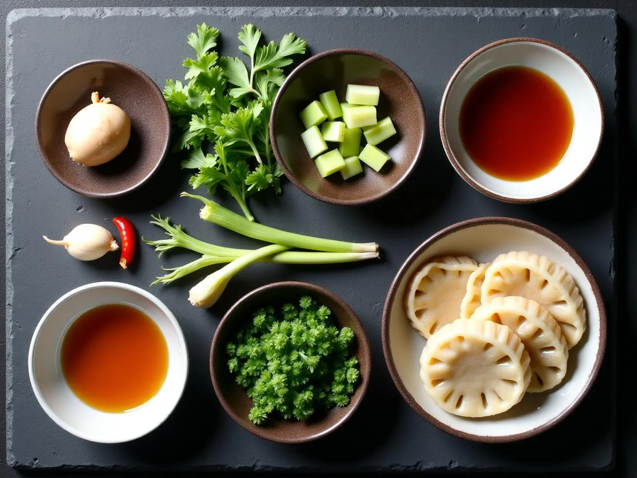 Ingredients for Scallion Pancakes