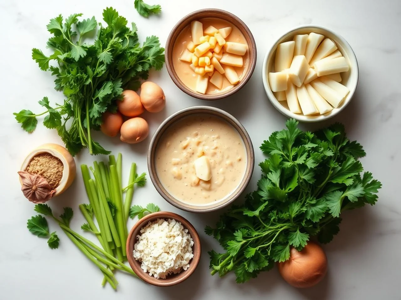 Ingredients for Scallop Chowder