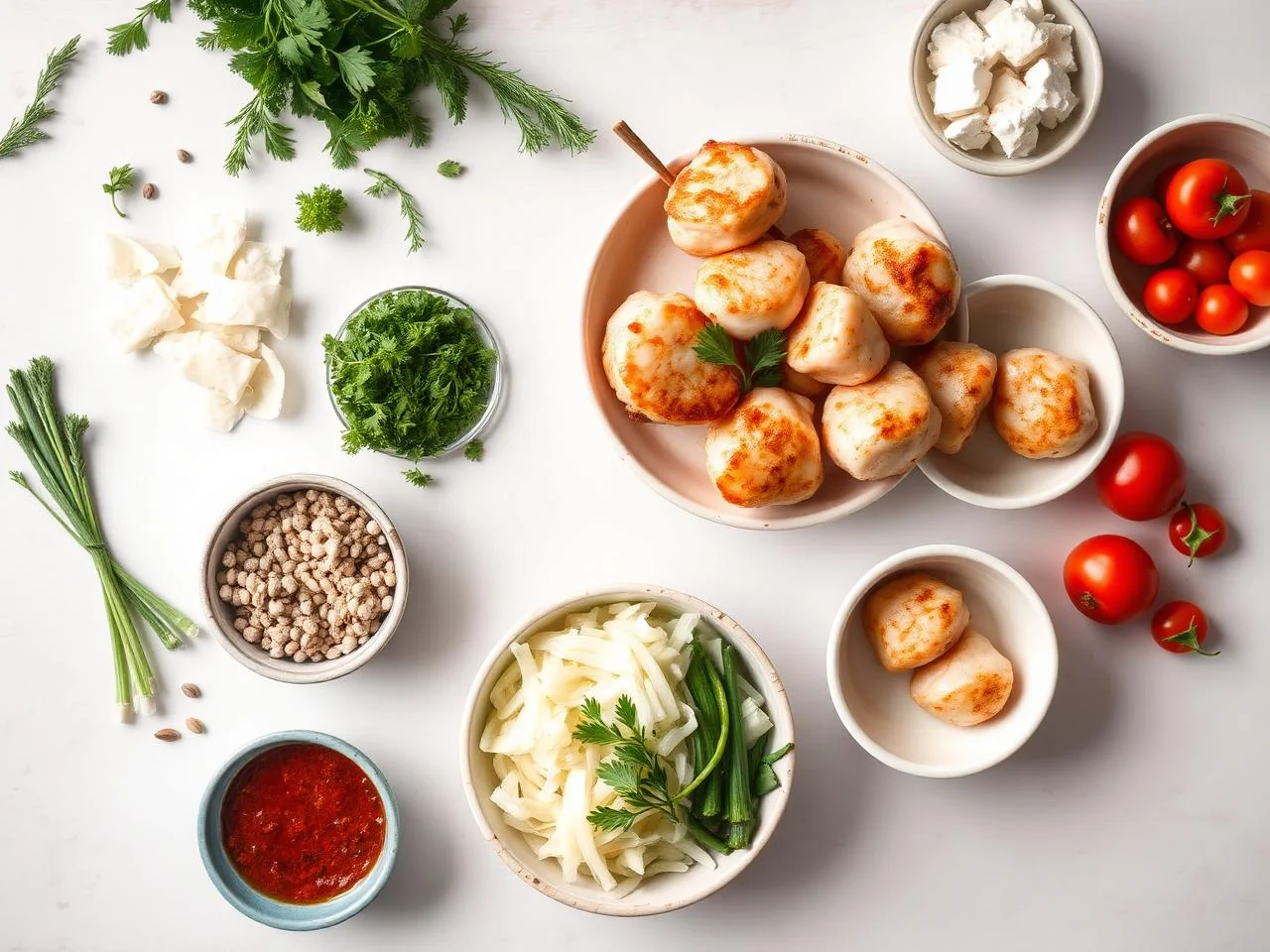 Ingredients for Scallop Kabobs