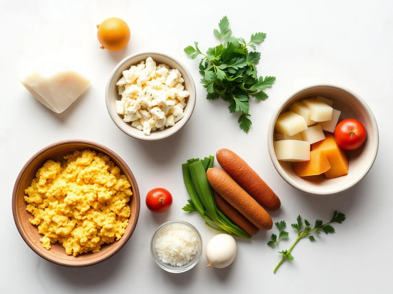 Ingredients for Scrambled Egg Muffins