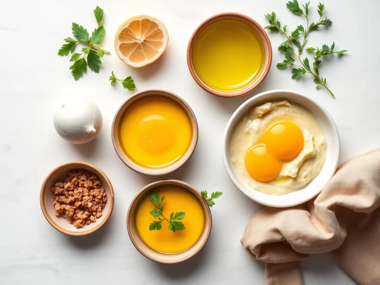 Ingredients for Scrambled Eggs