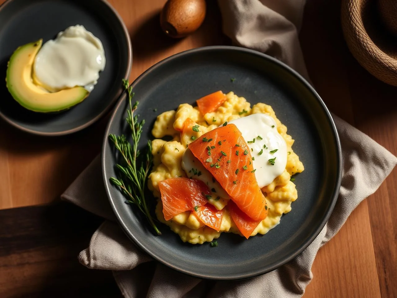Scrambled Eggs With Smoked Salmon