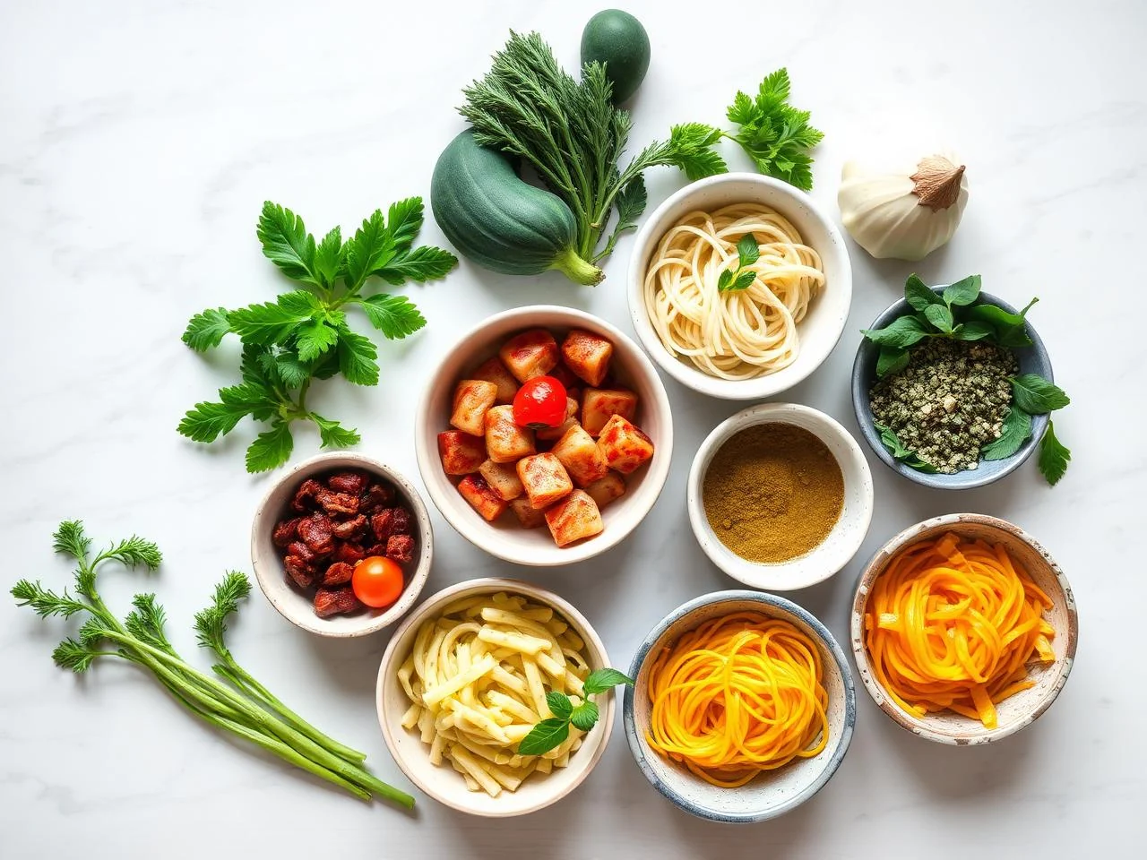 Ingredients for Seafood Cannelloni
