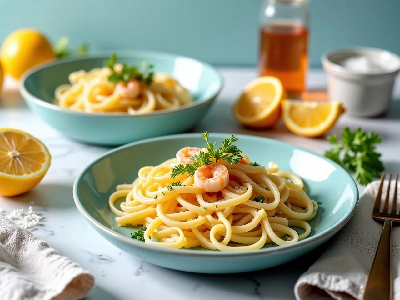 Seafood Fettuccine Alfredo