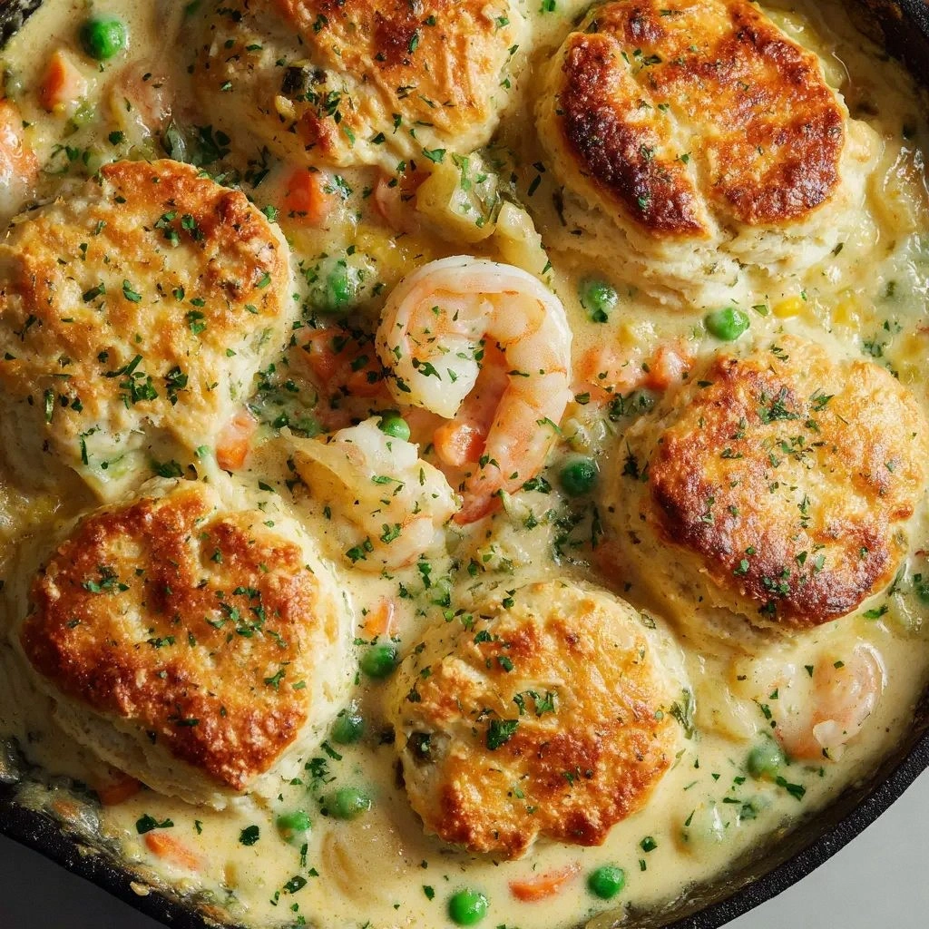 Seafood Pot Pie with Rustic Ch