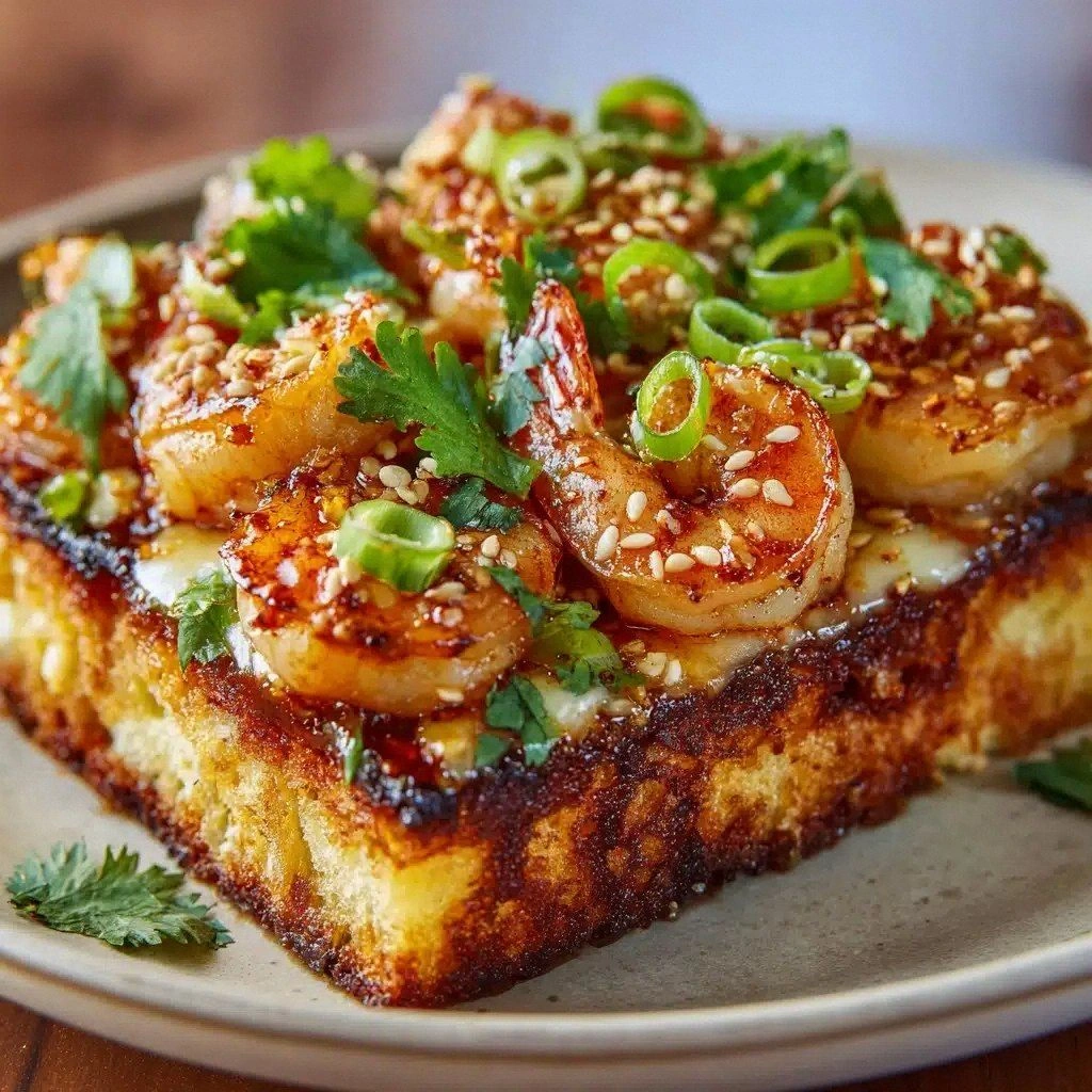 Sesame Crusted Prawn Toast Sli