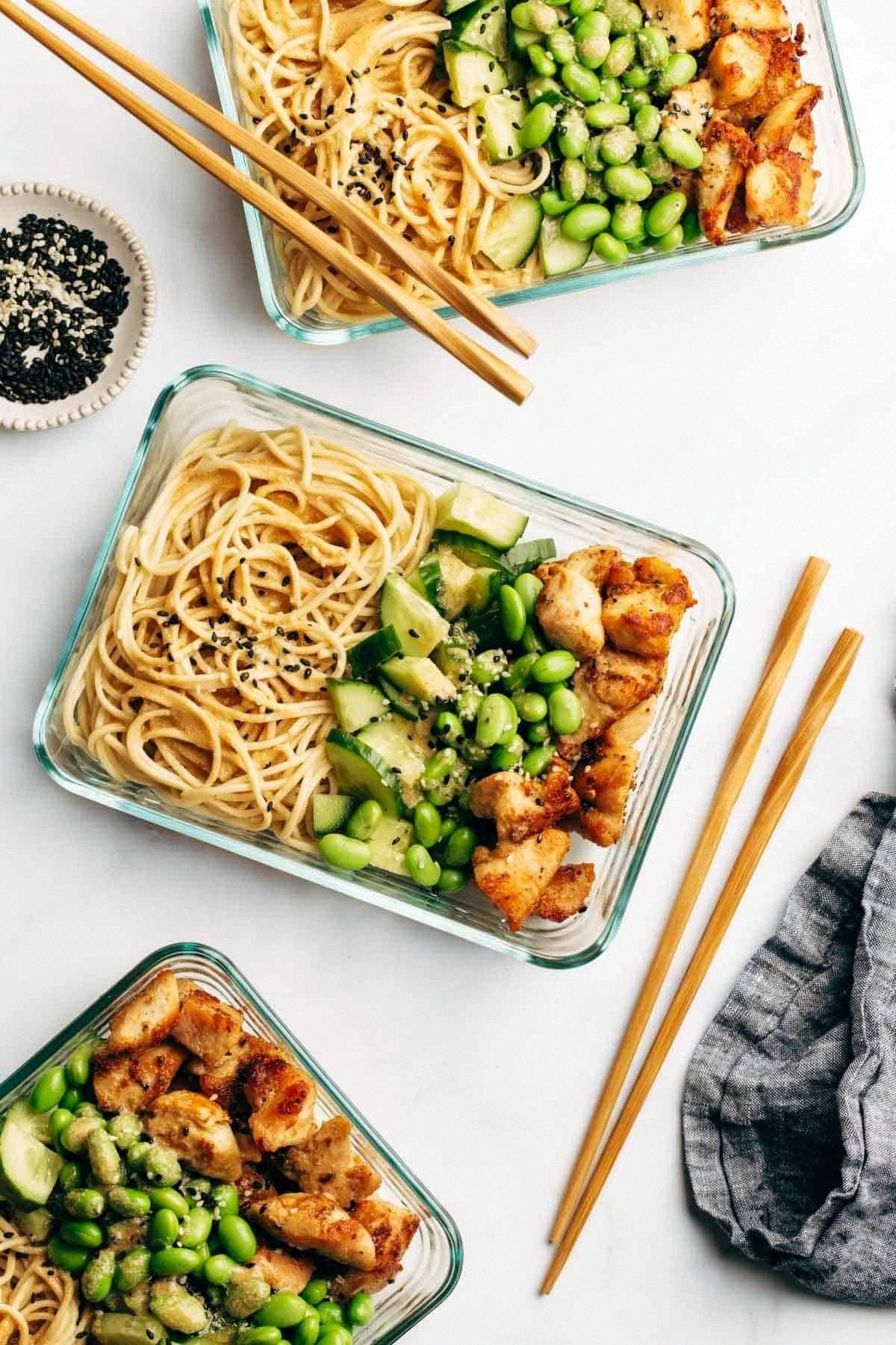 Sesame Noodle Bowls
