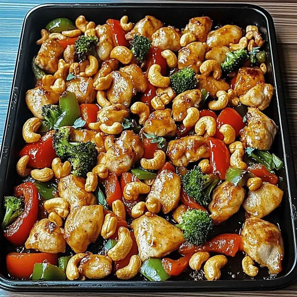 Sheet Pan Cashew Chicken: Easy Dinner with Crunchy Goodness