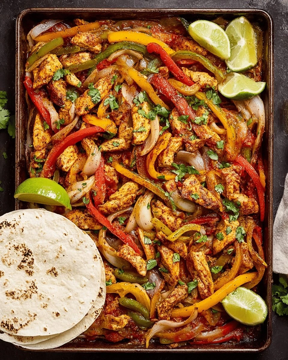 Sheet Pan Chicken Fajitas