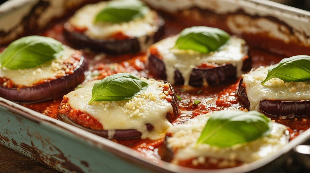 Sheet Pan Eggplant Parmesan