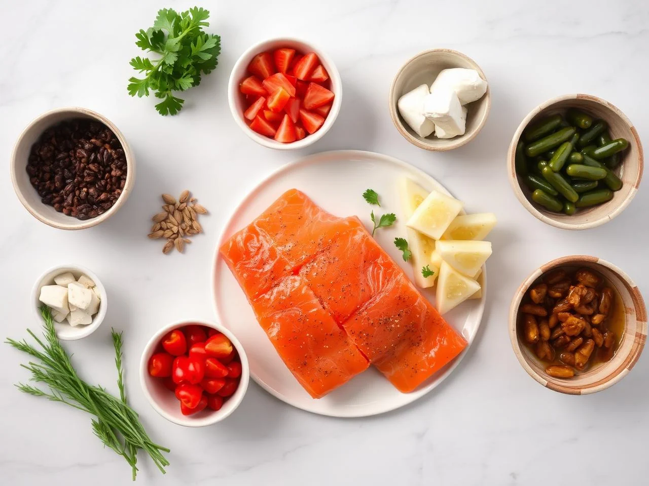 Ingredients for Sheet Pan Salmon