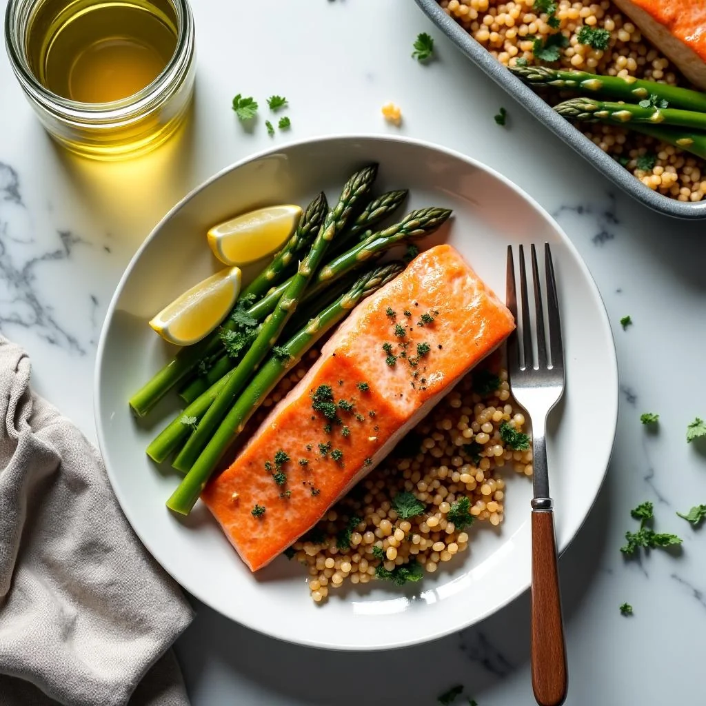 Sheet Pan Salmon with Asparagus