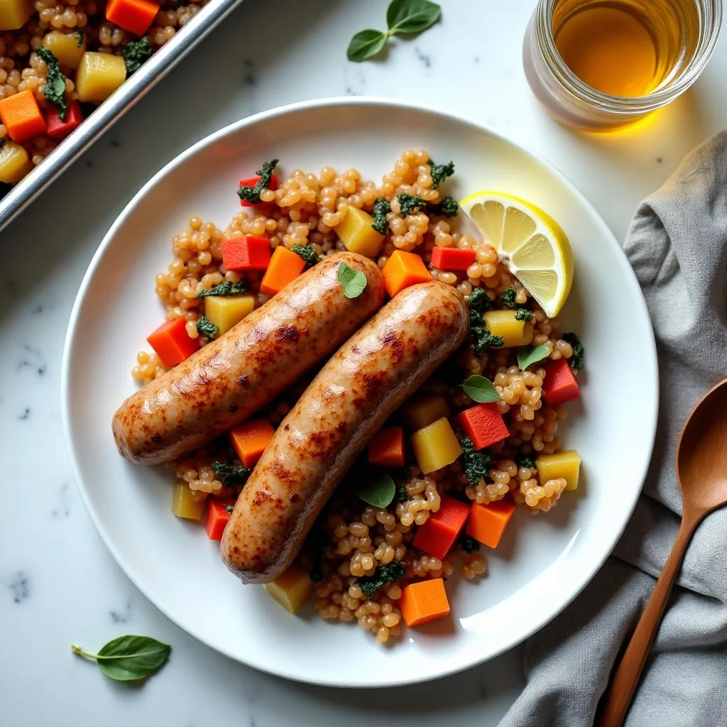 Sheet Pan Sausage and Vegetables