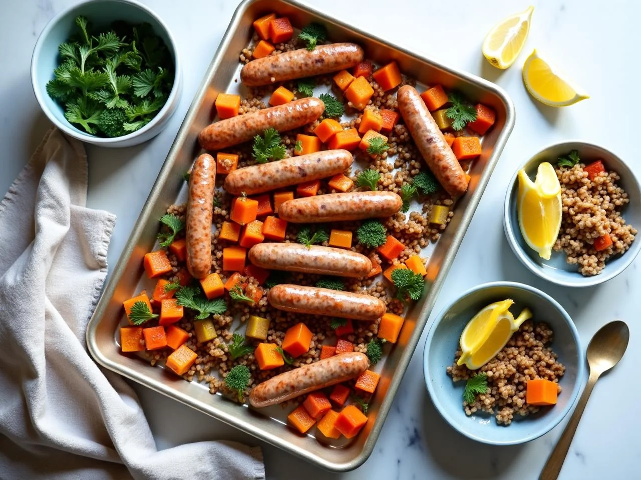 Sheet Pan Sausage and Vegetables