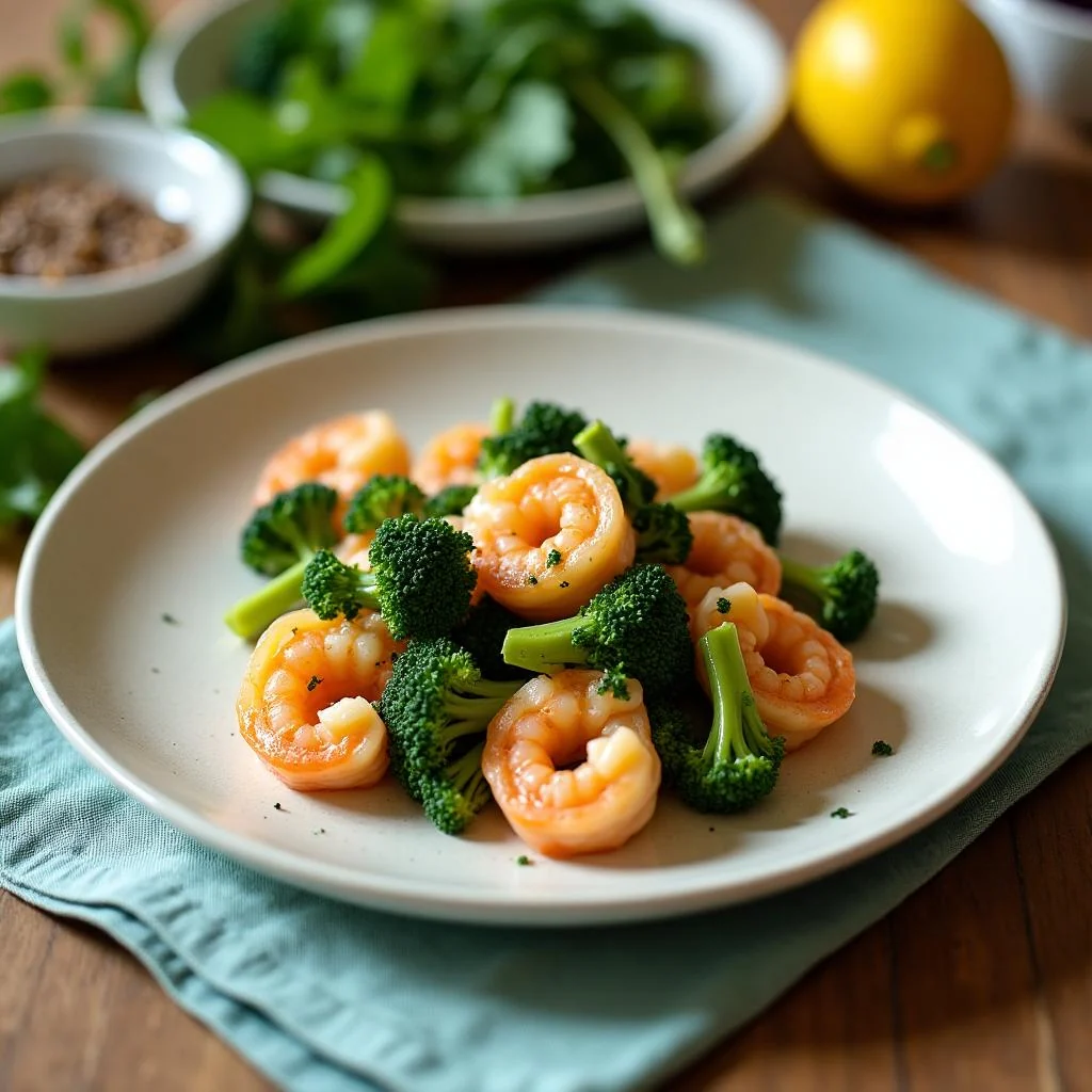 Sheet-Pan Shrimp and Broccoli