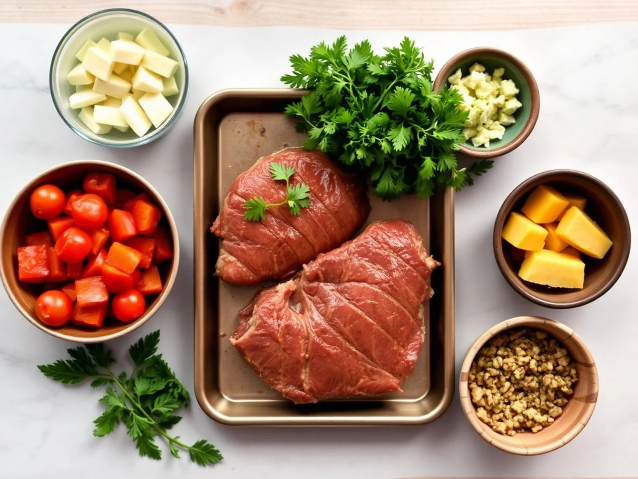 Ingredients for Sheet Pan Steak
