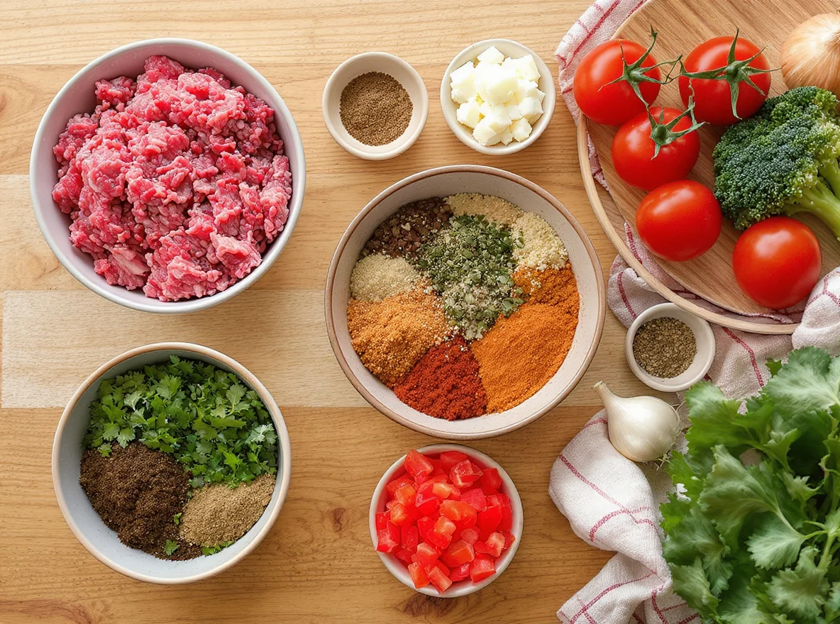 Ingredients for Shepherd's Pie