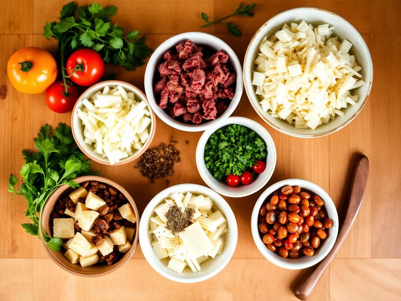 Ingredients for Shepherd's Pie Stew