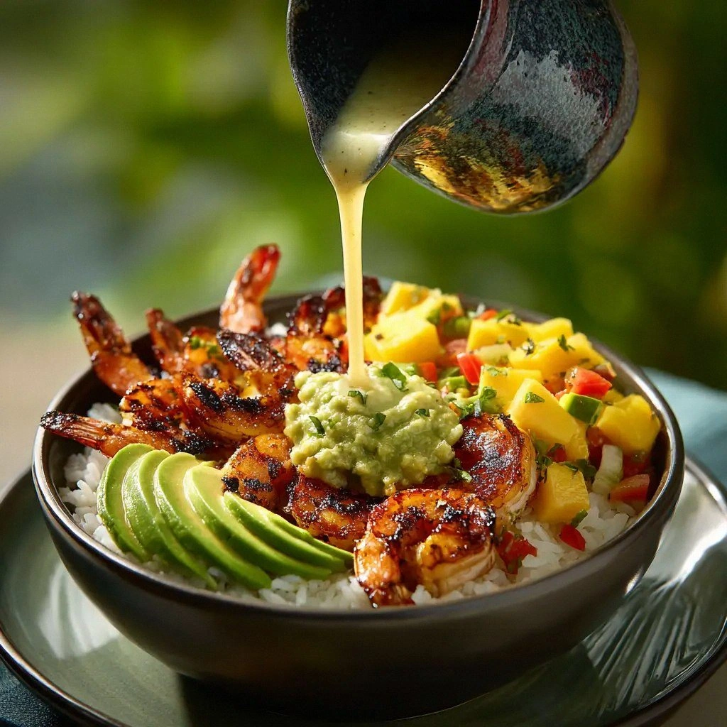 Shrimp and Avocado Bowls with 