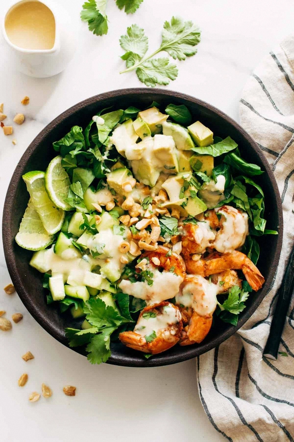 Shrimp and Avocado Salad with 
