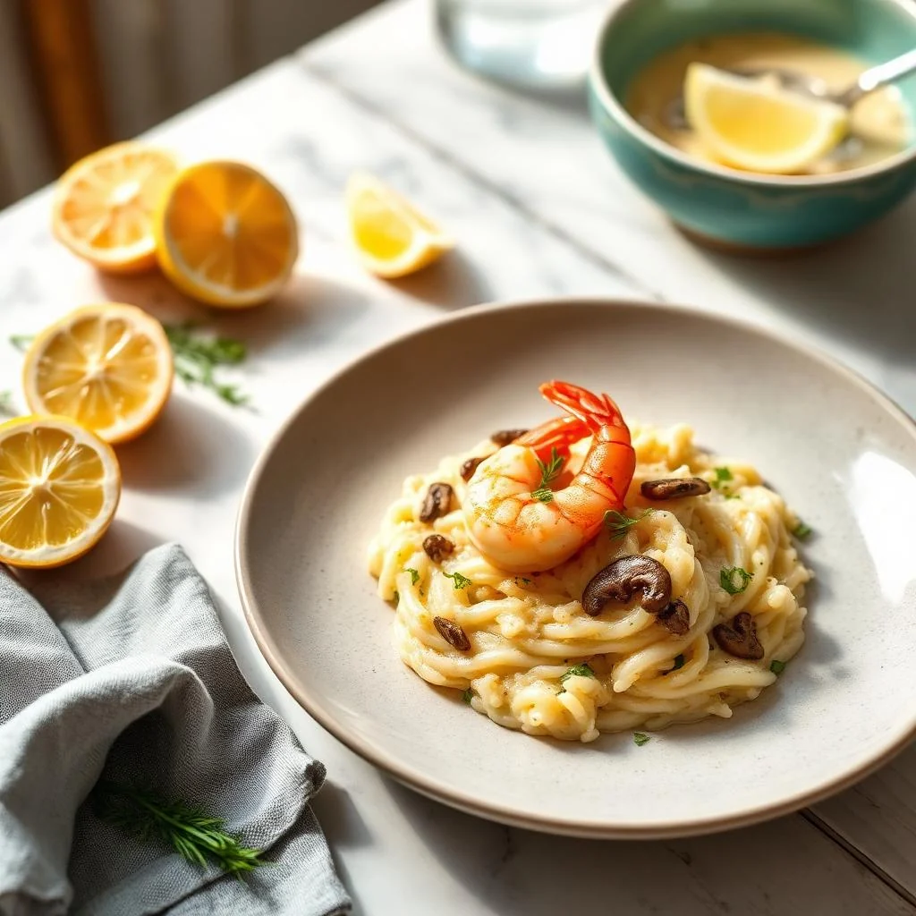 Shrimp And Mushroom Risotto