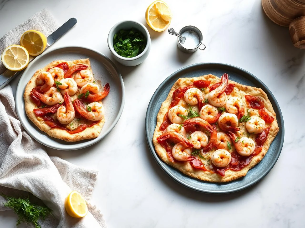 Shrimp And Prosciutto Pizza