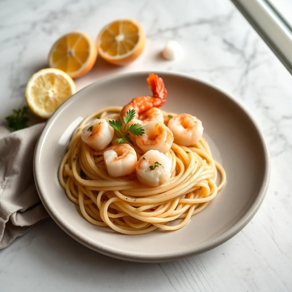 Shrimp And Scallop Pasta