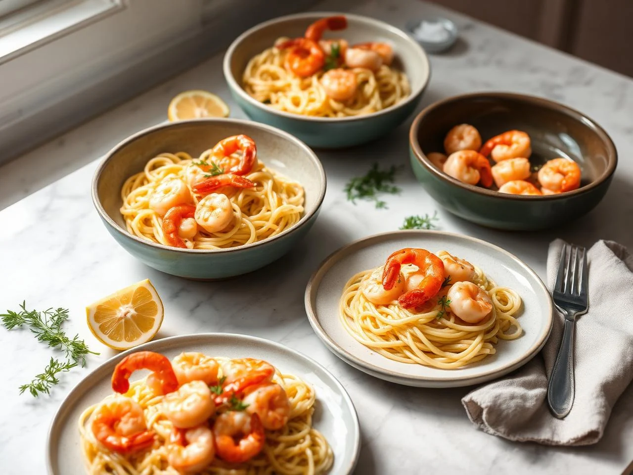 Shrimp And Scallop Pasta