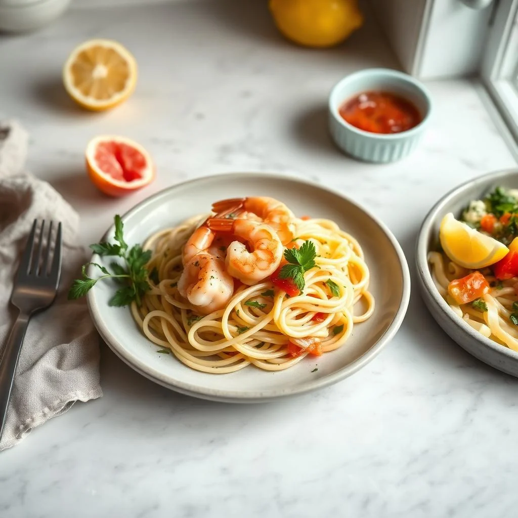 Shrimp And Vegetable Pasta