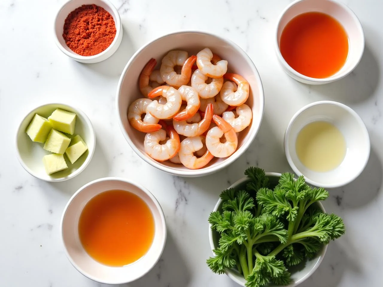 Ingredients for Shrimp Boil