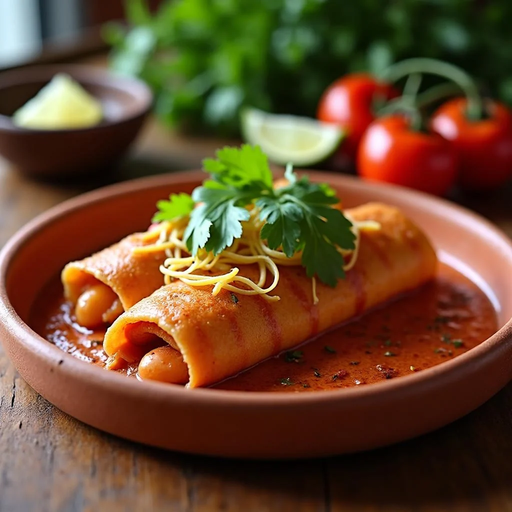 Shrimp Enchiladas Mojo De Ajo