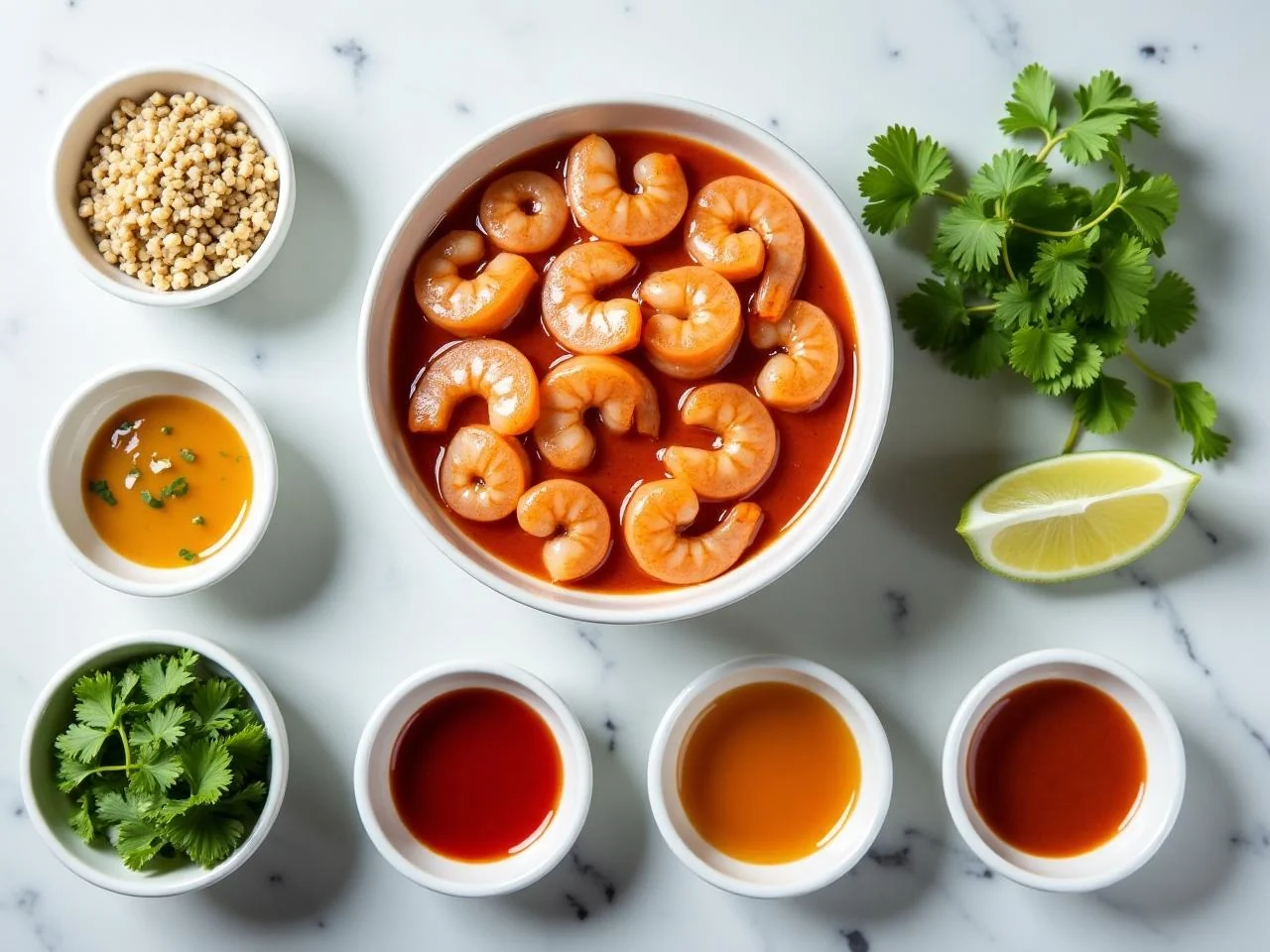 Ingredients for Shrimp Enchiladas Mojo De Ajo