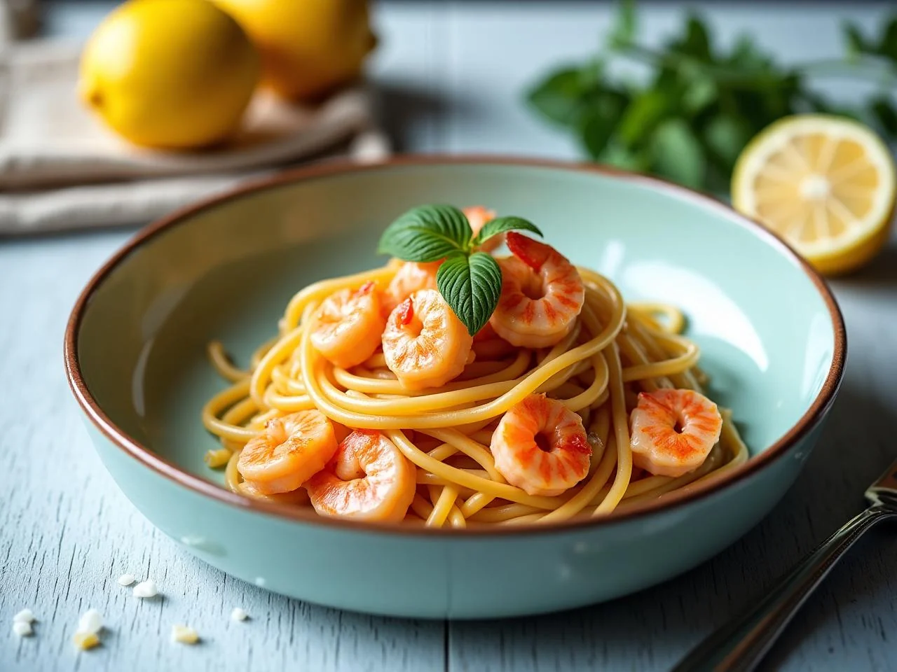 Shrimp Scampi Linguine