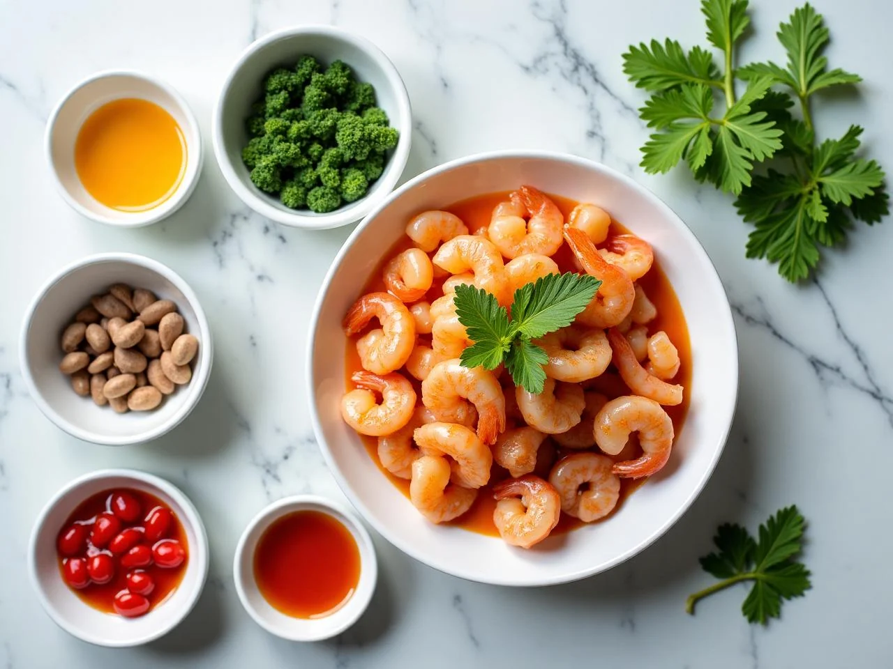 Ingredients for Shrimp Scampi
