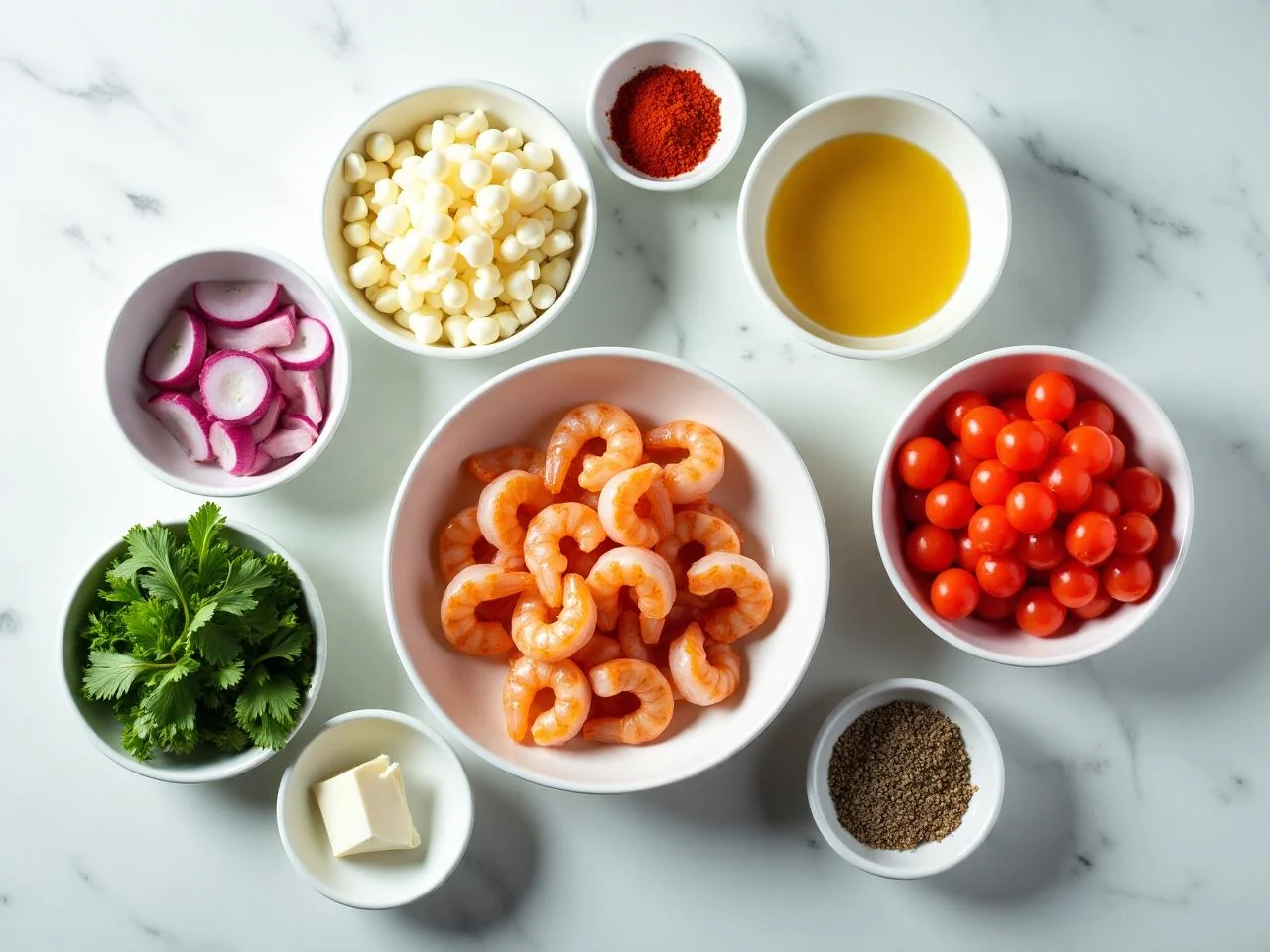 Ingredients for Shrimp Scampi