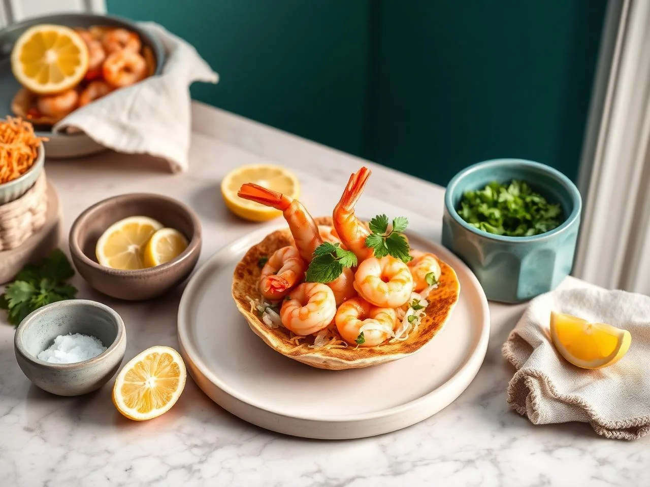 Shrimp Tostada
