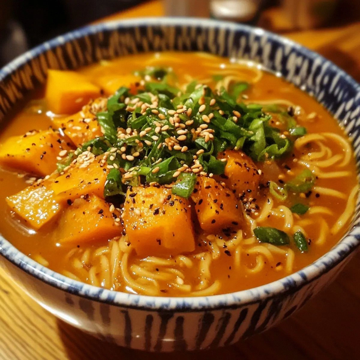 Silky Sesame Pumpkin Noodle So