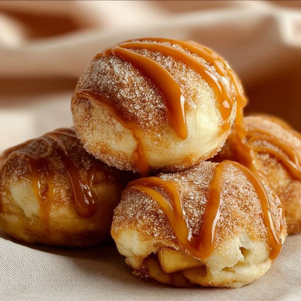 Simple Caramel Apple Pie Bombs