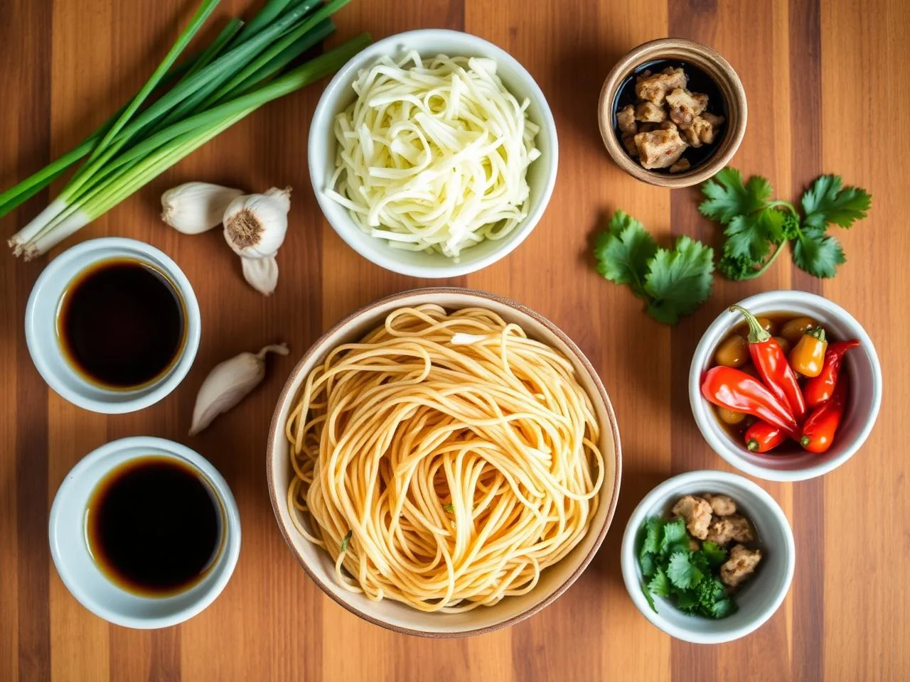 Ingredients for Singapore Noodles