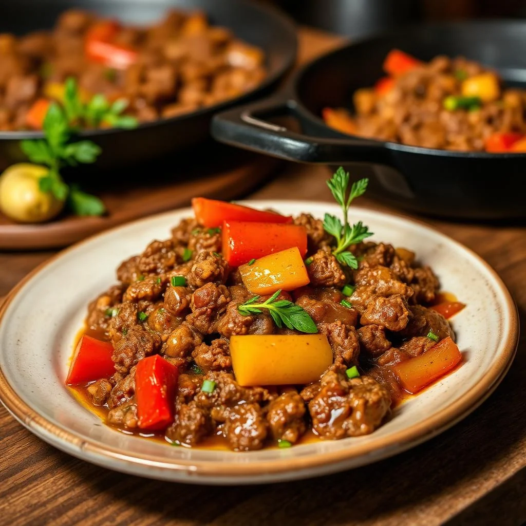 Skillet Beef And Peppers