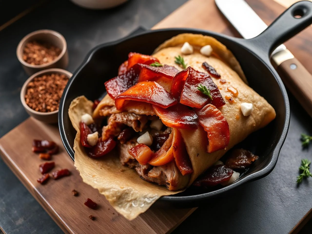 Skillet Breakfast Burrito
