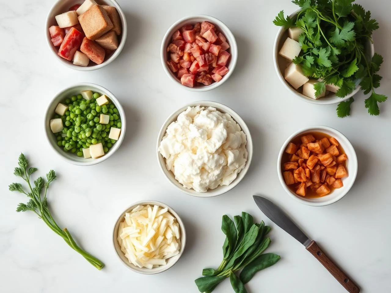 Ingredients for Skillet Breakfast Casserole