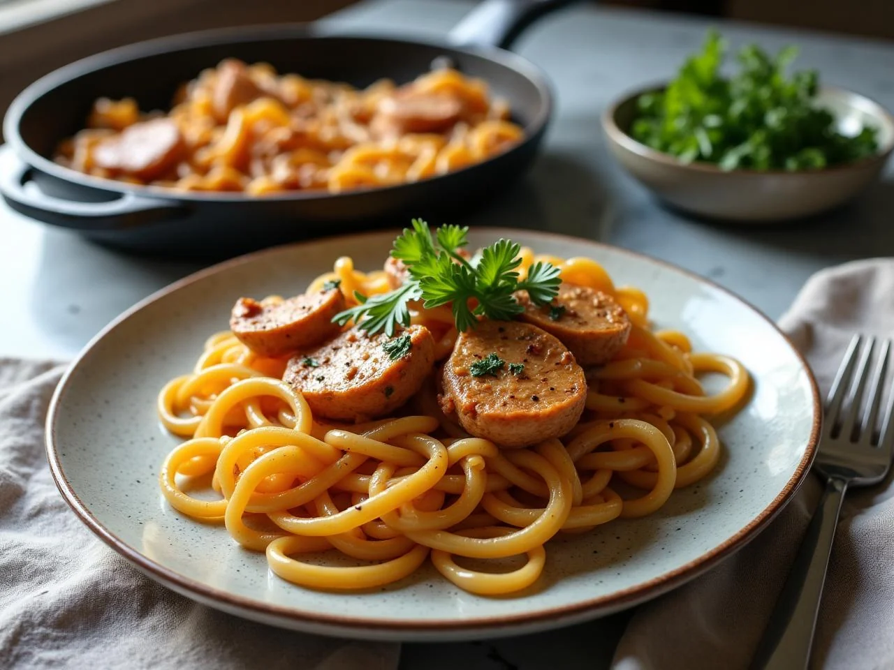Skillet Chicken And Noodles
