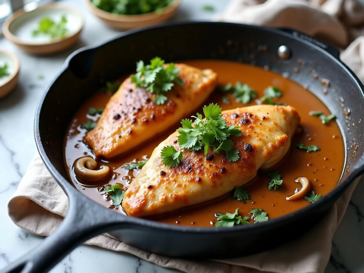 Skillet Chicken Marsala
